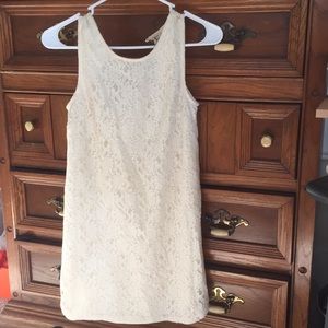 Monteau White Lace Dress